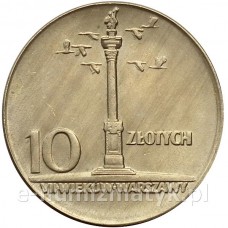 10 zł 1965 Kolumna Zygmunta st II+