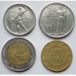 Włochy - zestaw monet obiegowych 4 szt