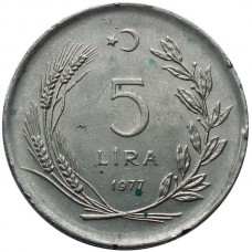 5 lira 1977