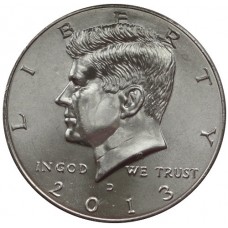Kennedy half dollar 2013